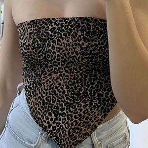 Glassons Leopard Scarf Top
